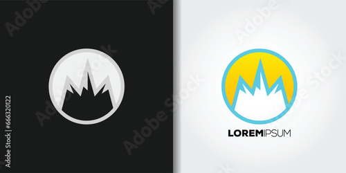 mountain logo set