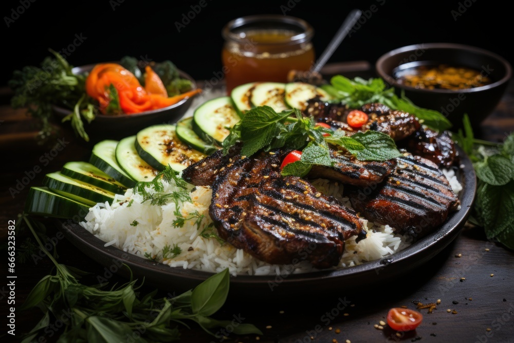 lamb chops with vegetables lamb chops with vegetables