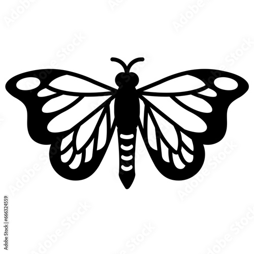 butterfly glyph icon