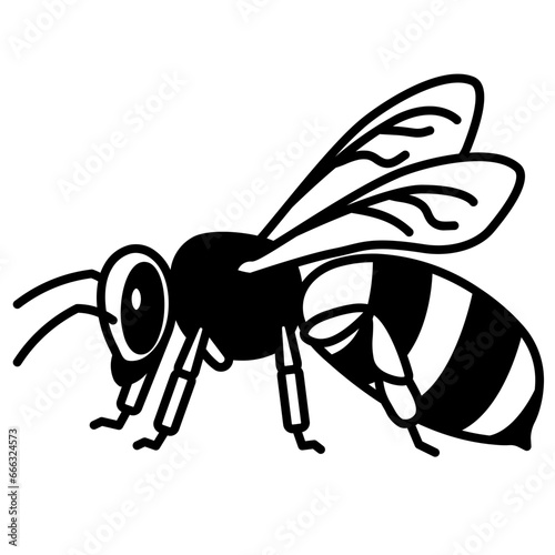 bee glyph icon