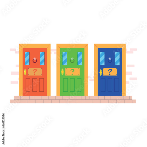 doors choice multi colored