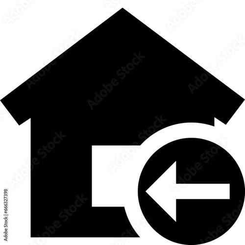 Home homepage icon symbol vector image. Illustration of the house real estate graphic property design image