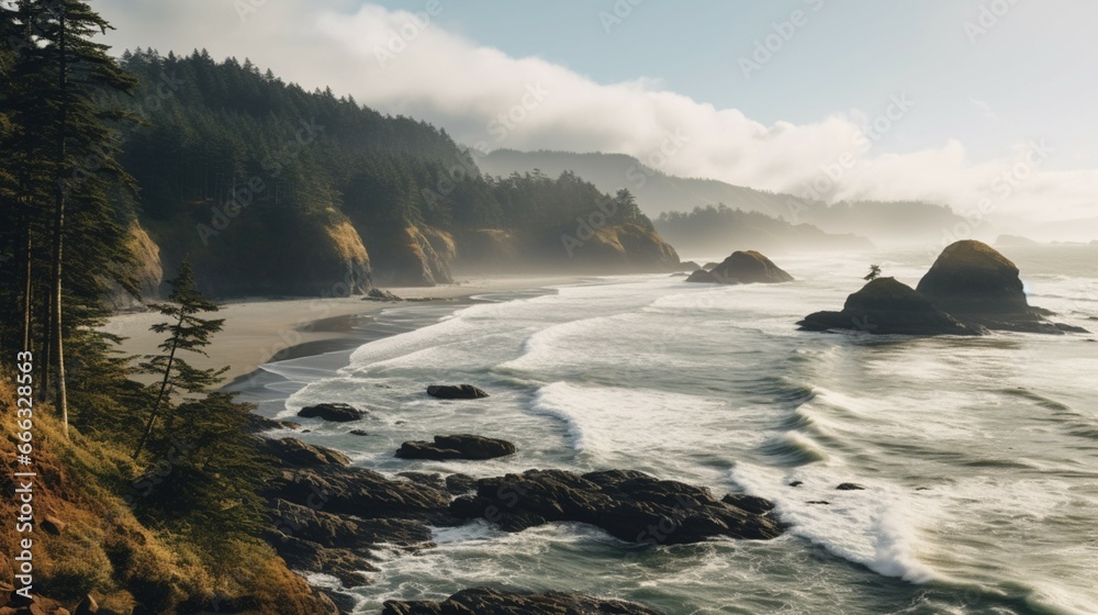 Oregon coast United States generative ai
