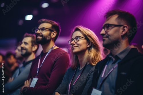 Engaged Audience at a Professional Conference: