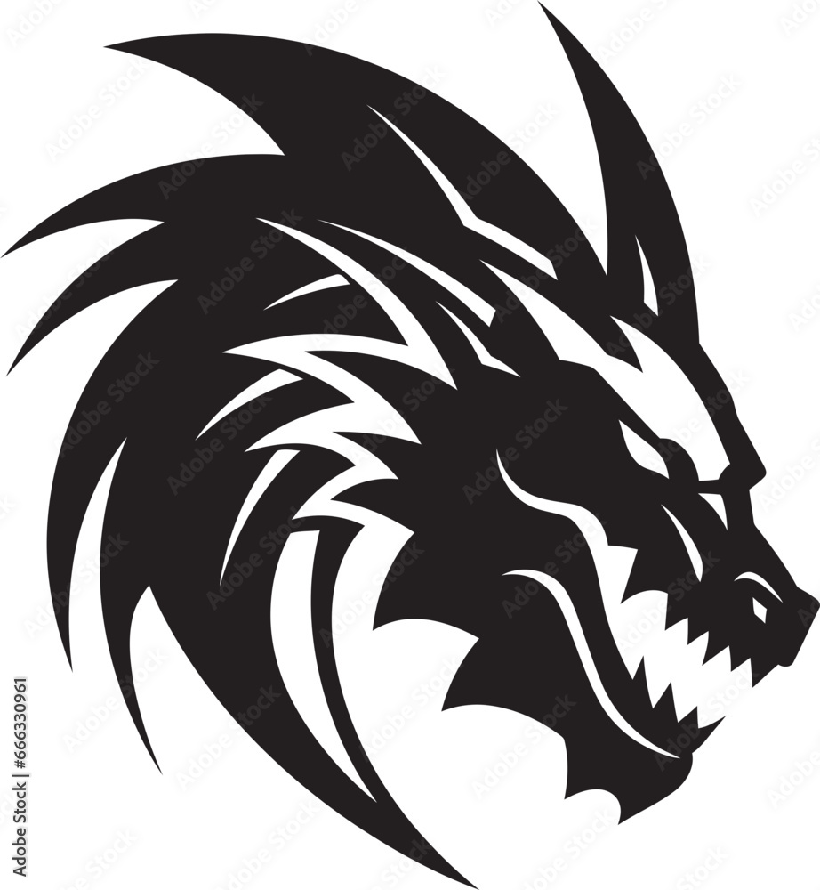 Black Knights Ally Vector Depiction of the Dragon Mystical Roar Monochromatic Dragons Vector Power Black Knights Ally Vector Depiction of the Dragon Mystical Roar Monochromatic Dragons Vector Power