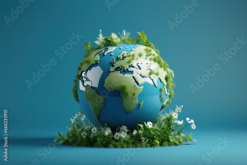 Eco Friendly Earth Background, Save the World Concept, Earth day, Environment Day.
