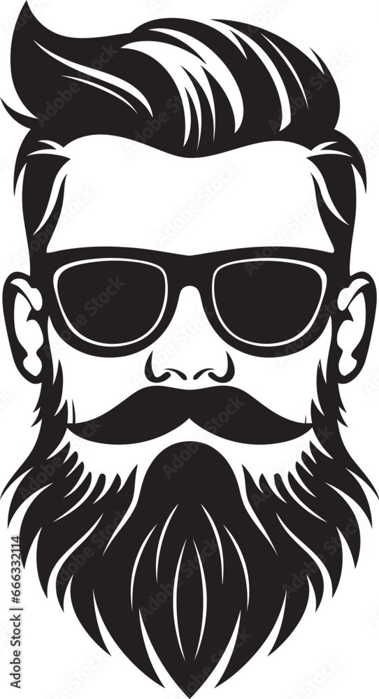 Hipster Hues Monochrome Vector Depiction of Craft Beer Chic Brewery Bliss Black Vector Art Celebrating Trendy Vibe