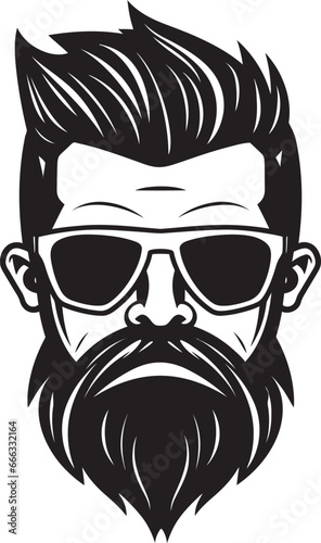 Vintage Vibes Black Vector Tribute to Hipster Swagger Creative Craftsmanship Monochrome Vector of Urban Cool
