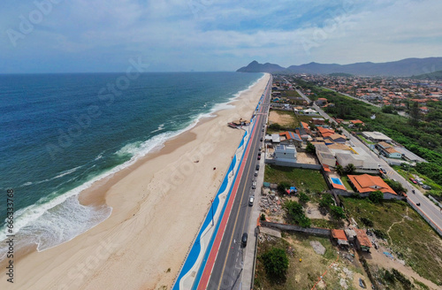 aerial view of beach