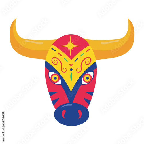barranquilla carnival toro miura mask
