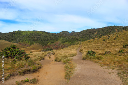Valley in Horton Plains National Park In Sri Lanka.