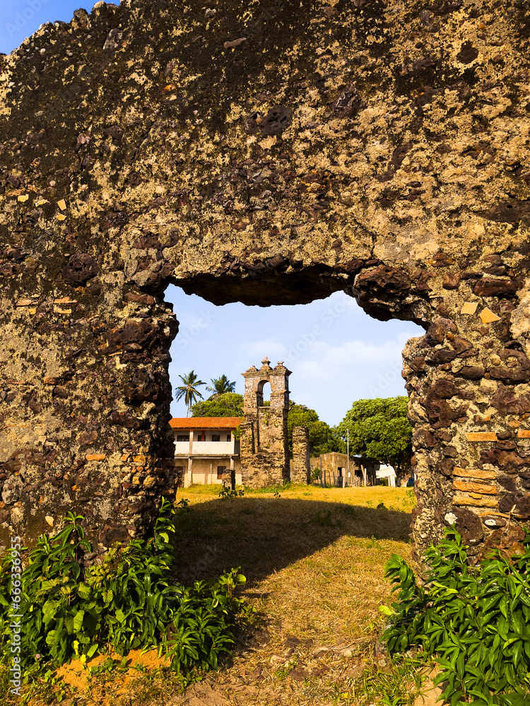 Old church ruins in Joanes, Marajó, Pará, Brazil Old church ruins in Joanes, Marajó, Pará, Brazil