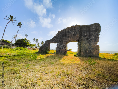 Old church ruins in Joanes, Marajó, Pará, Brazil