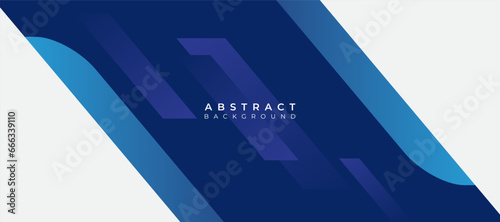 Blue abstract geometric background. Minimal dynamic composition. Vector illustration.