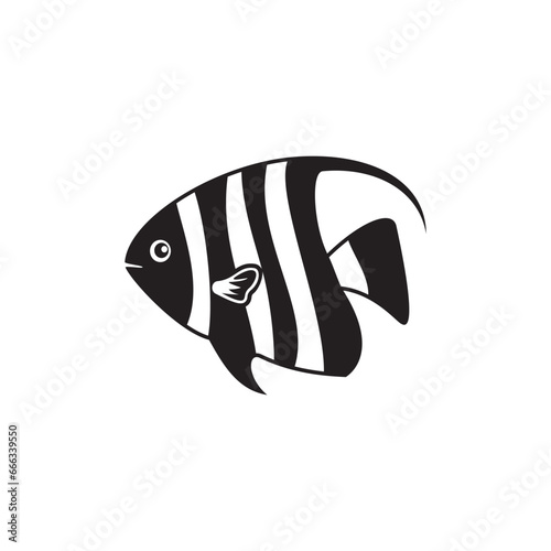 angel fish icon symbol sign vector