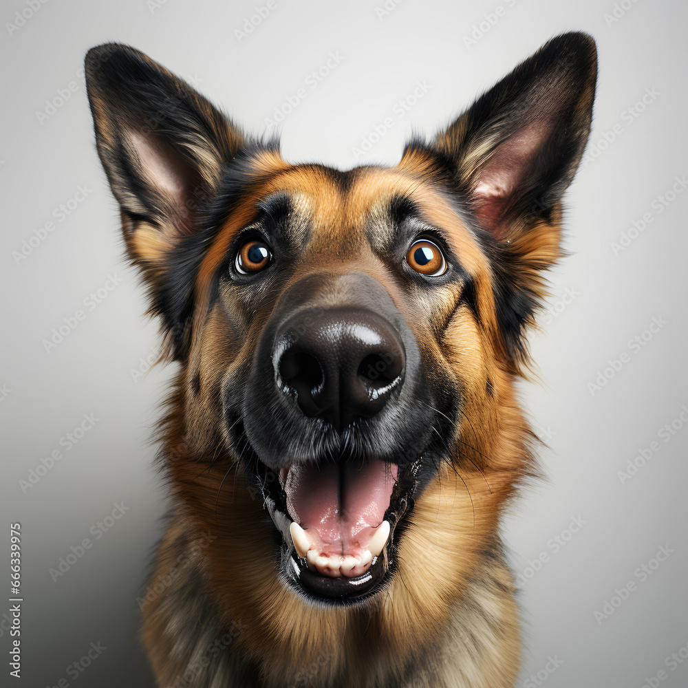 German Shepherd. Advertising photographs. German Shepherd. Advertising photographs.