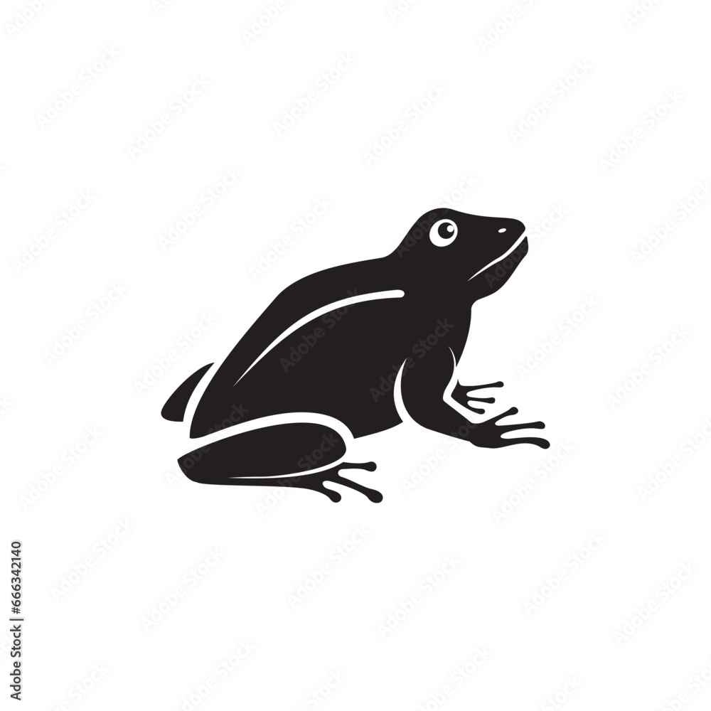 Naklejka premium frog icon symbol sign vector