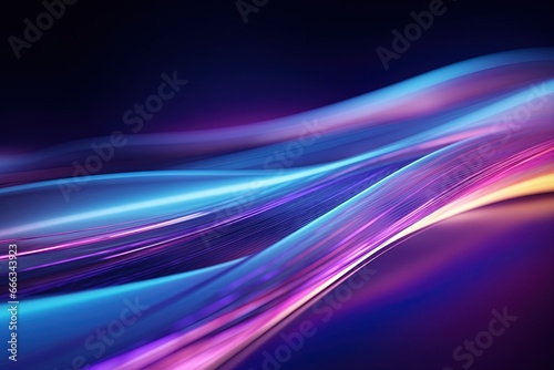 abstract futuristic background with pink blue glowing neon moving high speed wave lines and bokeh lights. Data transfer concept Fantastic wallpaper