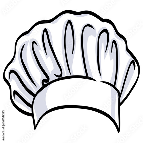 Chefs Hat Cartoon Vector Illustration Drawing Art