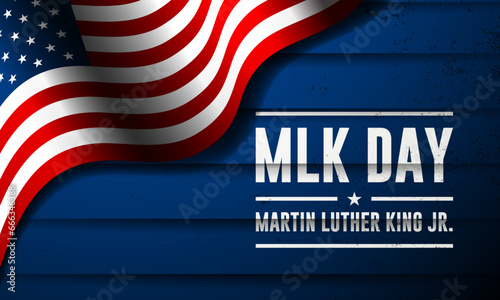 Happy Martin Luther King Jr. Day January 16 Background vector Illustration