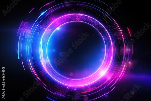 abstract futuristic background with pink blue glowing neon moving high speed wave lines and bokeh lights. Data transfer concept Fantastic wallpaper