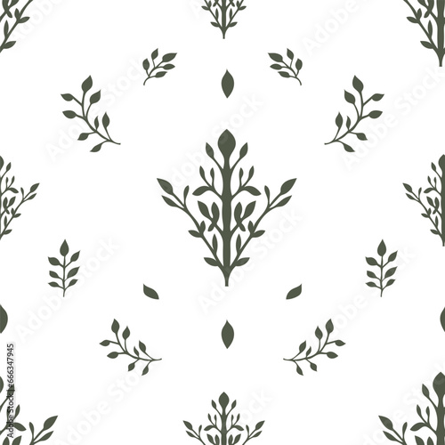 Flower ornament  floral seamless pattern print