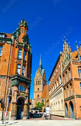 Old Town Hall and Market Church in Hannover - Lower Saxony, Germany