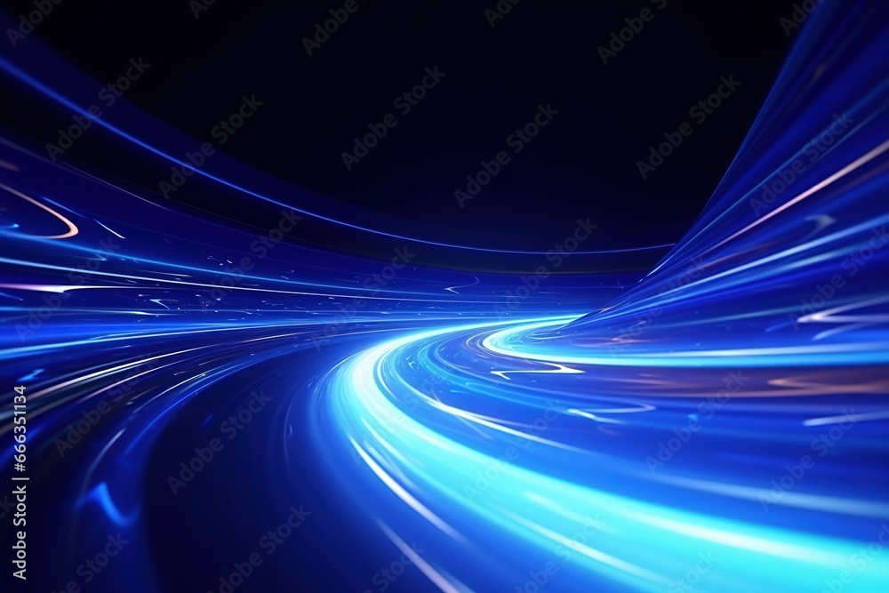 abstract futuristic background with pink blue glowing neon moving high speed wave lines and bokeh lights. Data transfer concept Fantastic wallpaper