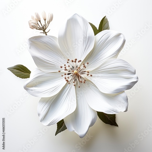 White Flower Head Isolatedphotorealistic Photoreal  Hd   On White Background 