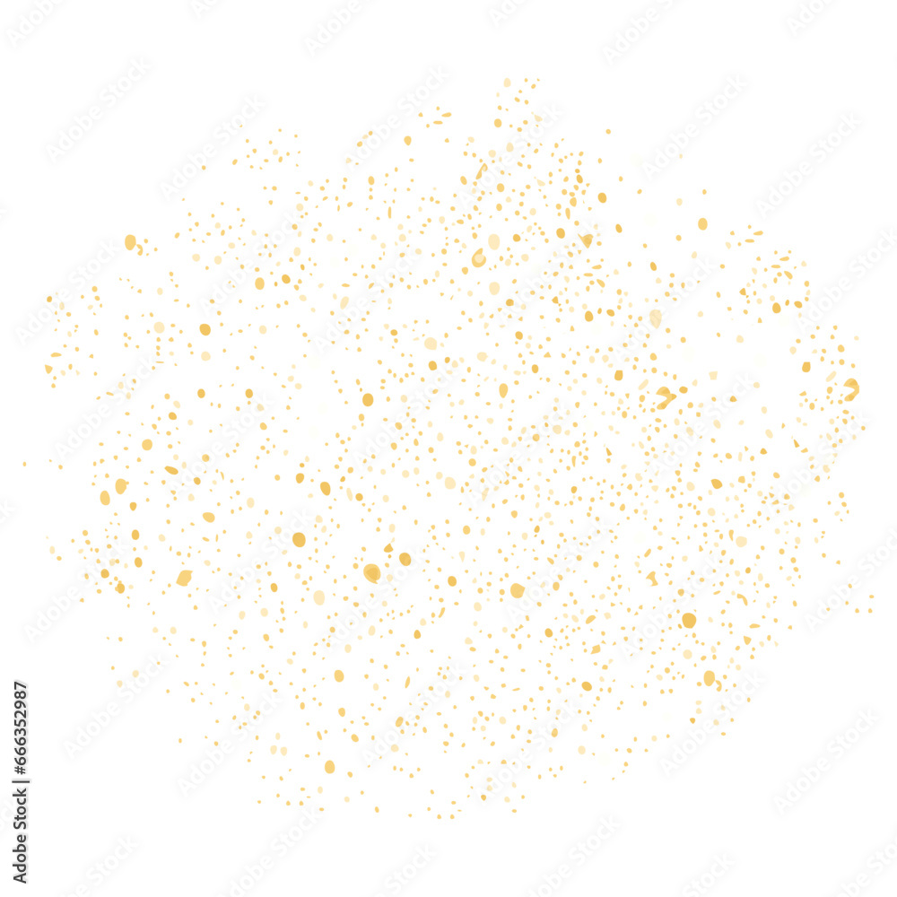 Golden glitter decorative pattern