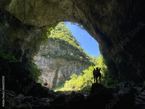 cave with tourists