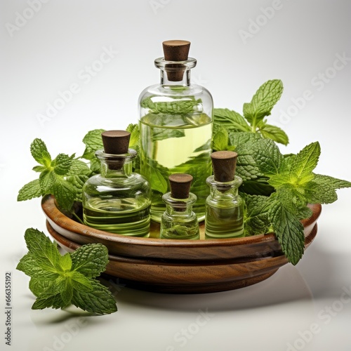 Concept Aromatherapy Mint Isolated White Background, Hd , On White Background 