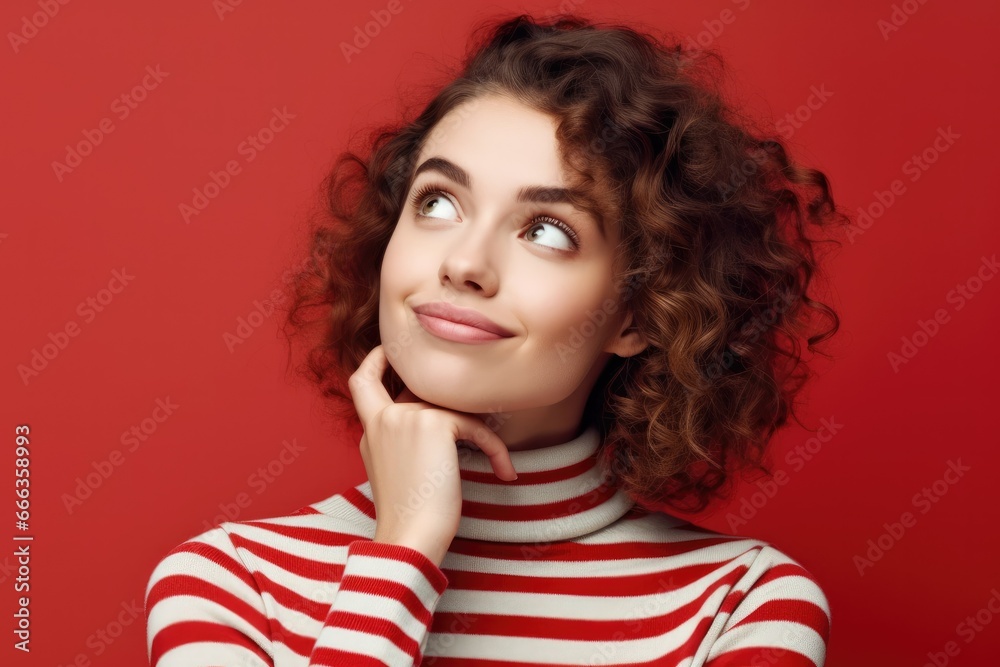 Close-up portrait of nice cute sweet amazed lovely Close-up portrait of nice cute sweet amazed lovely