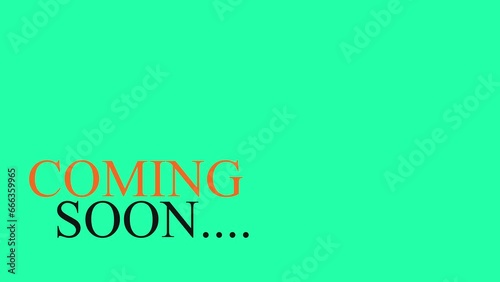 coming soon text animation