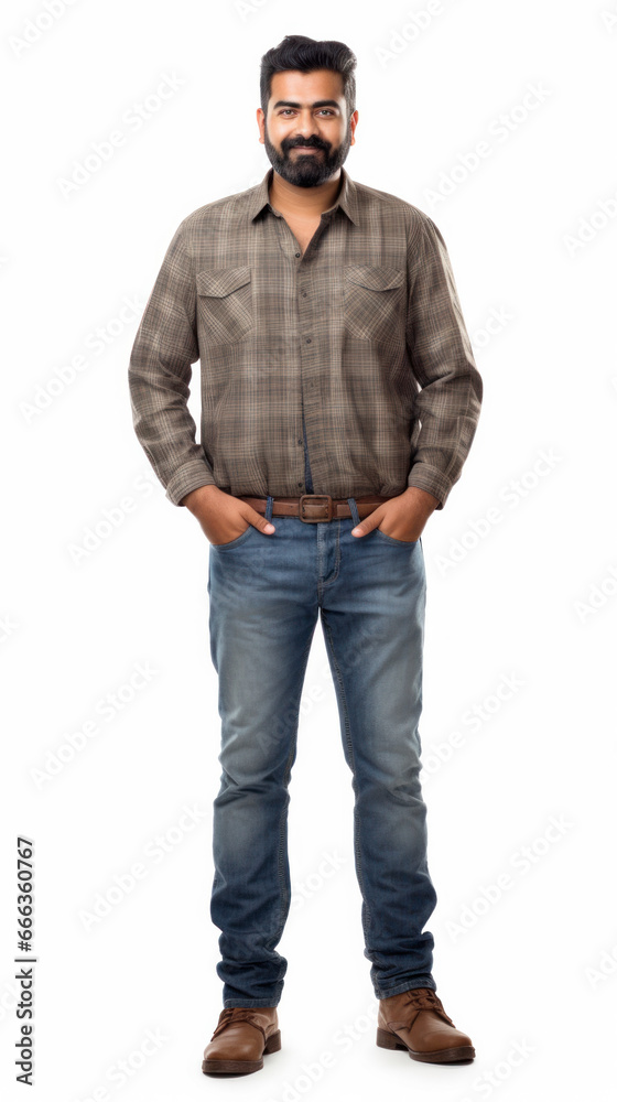 isolated portrait in studio