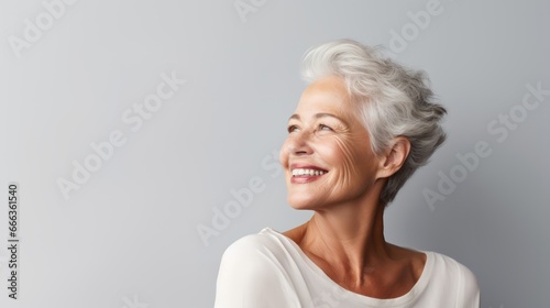 portrait of a beautiful senior woman