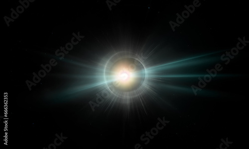 Light effect ray shining sun bright flash Special lens flare 