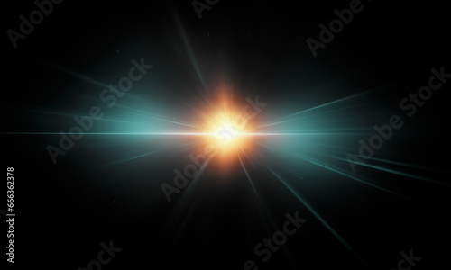 Light effect ray shining sun bright flash Special lens flare  © Vuang