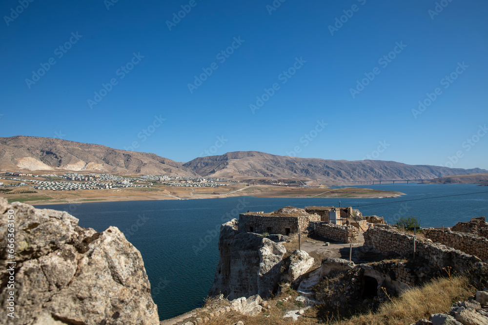 The beautiful landscapes from article city hasankeyf of turkey.