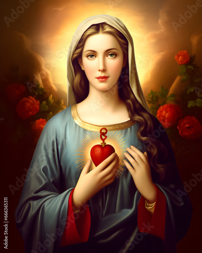 Immaculate heart of virgin Mary