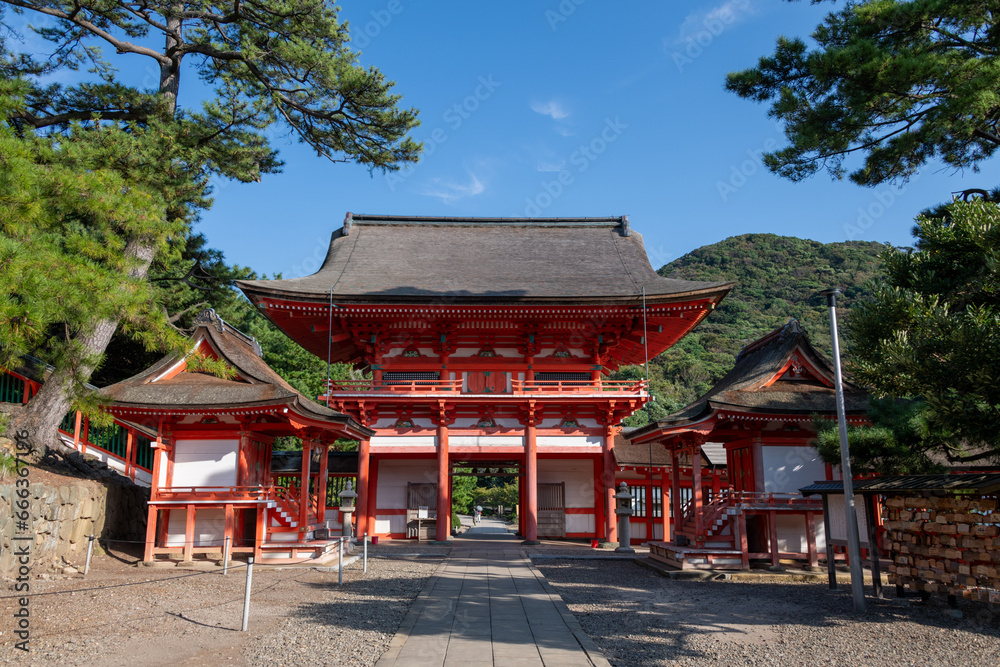 Hinomisaki shrine in Izumo, Shimane, Japan