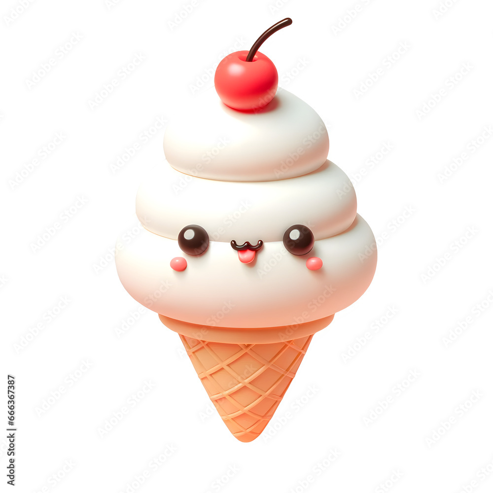 Cherry Top Ice Cream Cone Cherry Top Ice Cream Cone
