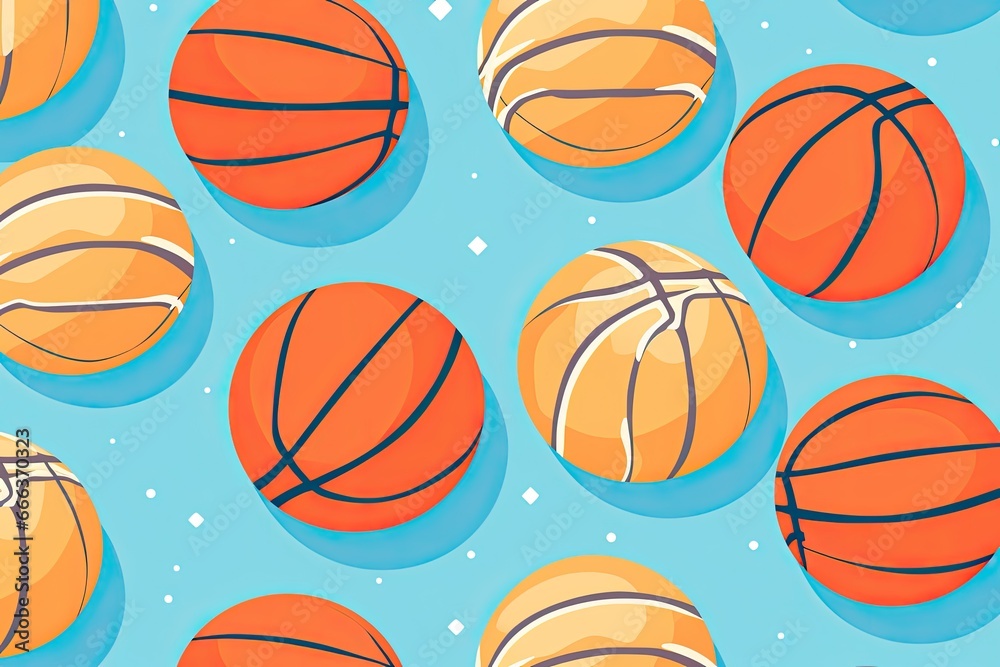 Unveiling the Best Basketball Wallpapers: Flat Seamless Texture Delighting Fans