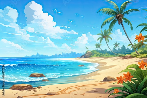 Beach Background Wallpaper: Stunning Background for Wallpaper Design