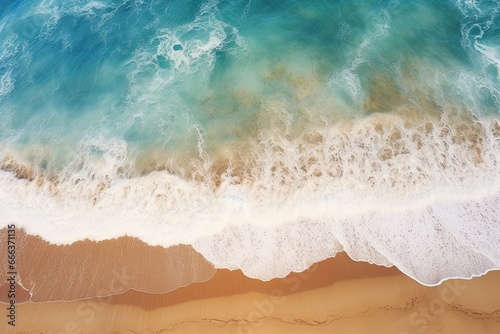 Aerial View of Beach Coastline: Captivating Beach Landscapes for a Unique Perspective