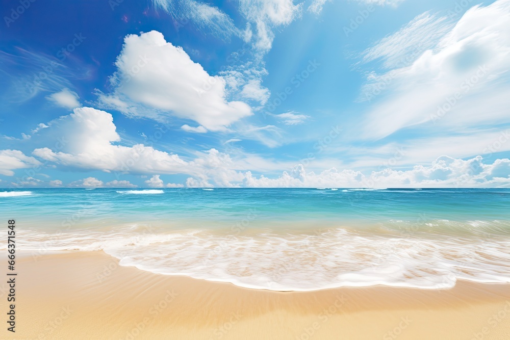 The Perfect Beach Photo: Captivating Wide Panorama Beach Background Concept