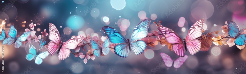 Beautiful butterflies banner Beautiful butterflies banner