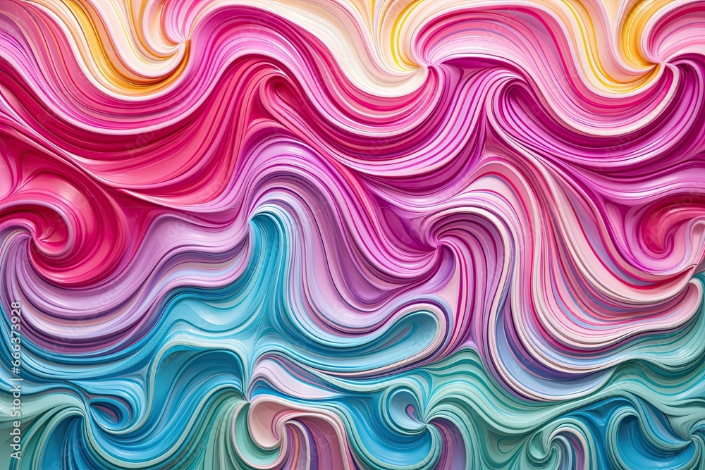 Candy Wallpaper: Vibrant Wavy Pattern Fragment of Artwork on Paper Candy Wallpaper: Vibrant Wavy Pattern Fragment of Artwork on Paper