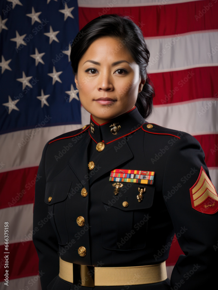 Portraits of U.S. military personnel