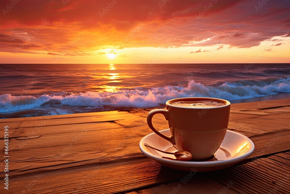 Sunset coffee top